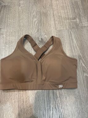 NWOT High-Impact Crisscross Sports Bra in Brown 36d